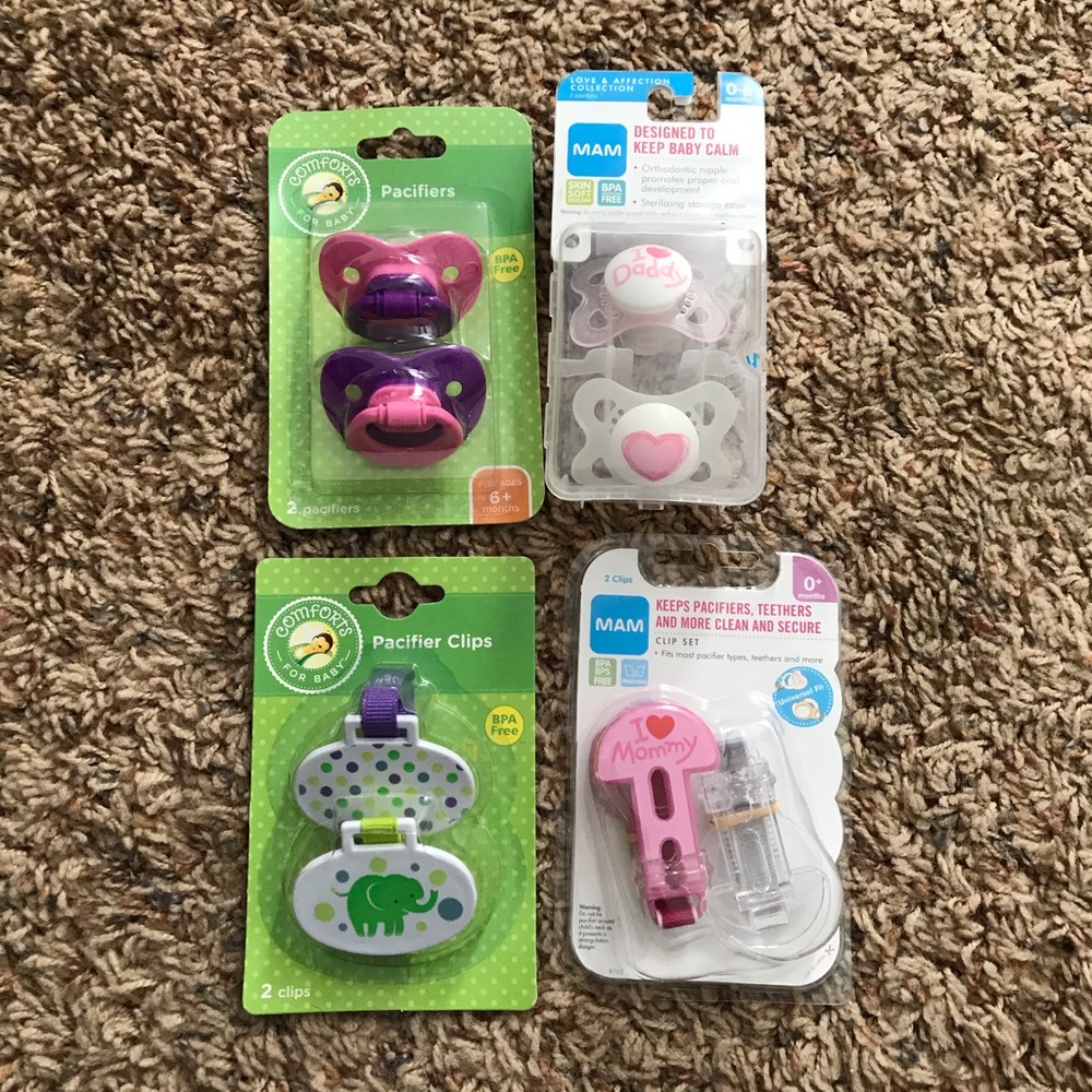 Pacifiers and Clips